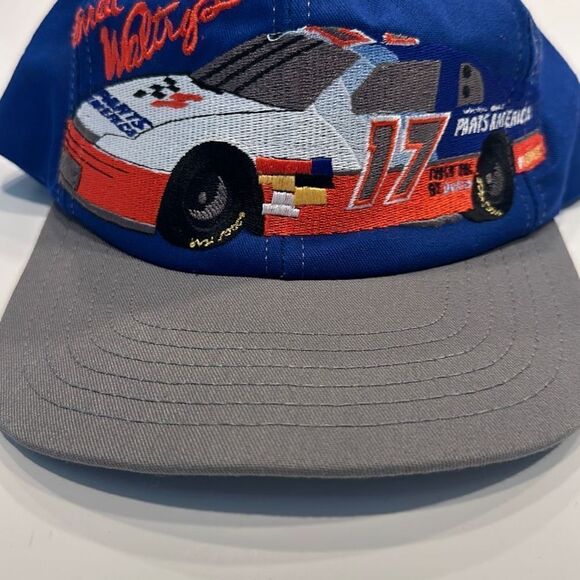VTG Chase Racewear 90s Men’s‎ Blue Gray Darrel Waltrip Snapback Hat One Size - Picture 1 of 9